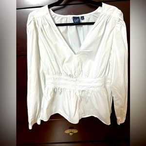 Gap peplum long sleeve top